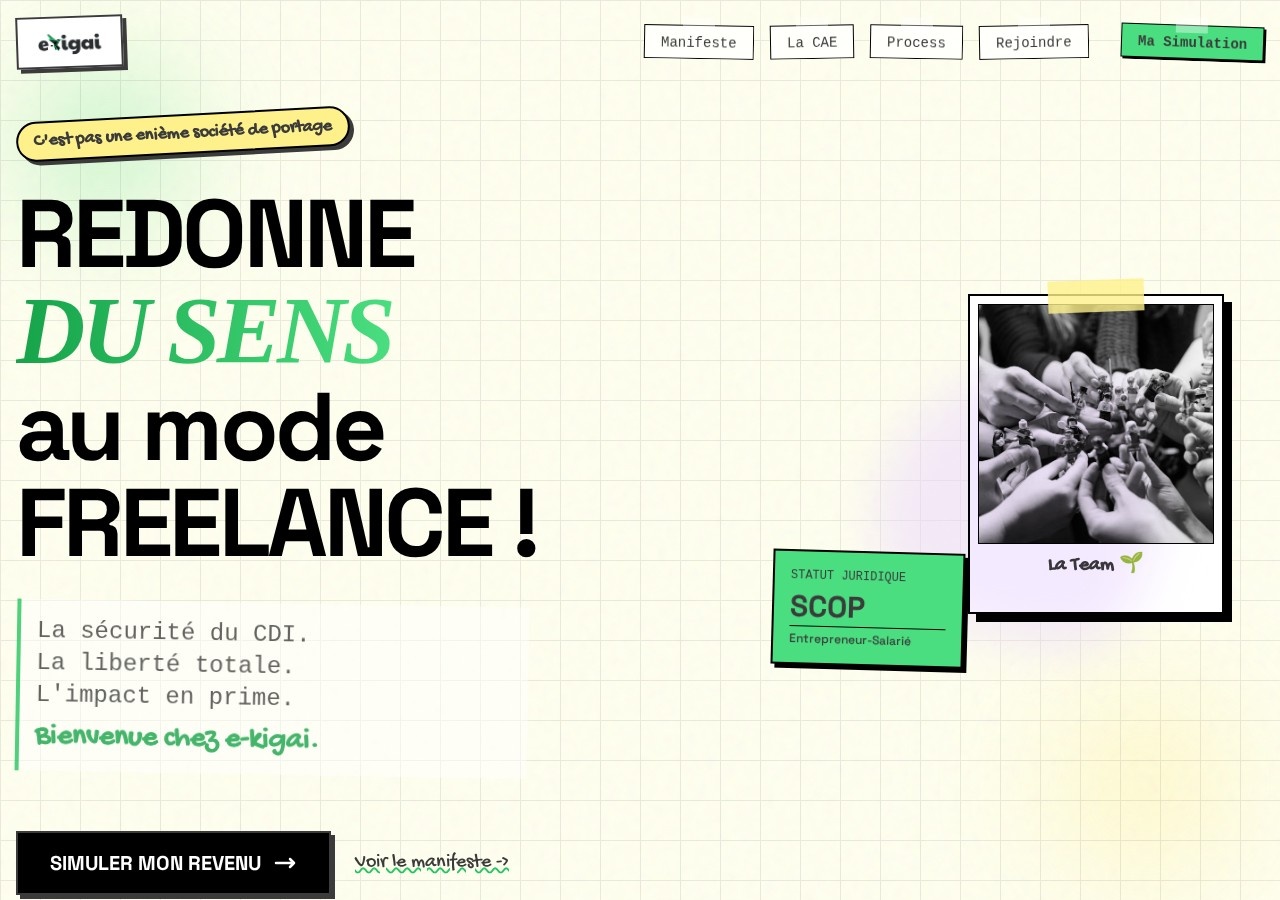 Capture de la page d'accueil du site e-kigai (e-kigai.net)